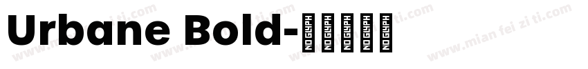 Urbane Bold字体转换